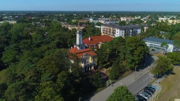 Rada Otwock Urzad Miasta Aerial View Poland Wysokiej Jakości Materiał — Wideo stockowe