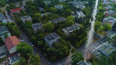 Güzel Panorama Otwock Krajobraz Hava Görüntüsü Polonya. Yüksek kalite 4k görüntü