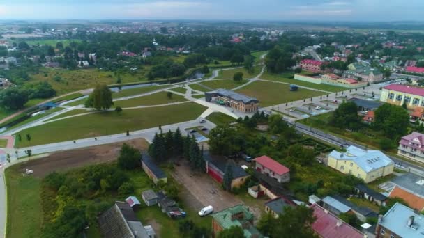 Zarna Hancza Suwalki Bulwar Aerial View Poland上方的大道 高质量的4K镜头 — 图库视频影像