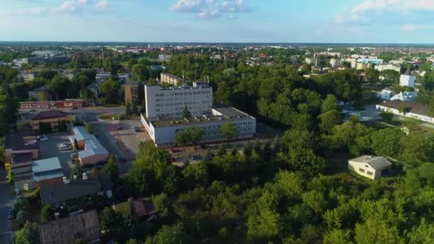 Arbeidsbureau Podlaska Urzad Pracy Aerial View Polen Hoge Kwaliteit Beeldmateriaal — Stockvideo