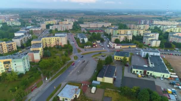 Nowomiejska Street Suwalki Krajobraz Vista Aérea Polônia Imagens Alta Qualidade — Vídeo de Stock
