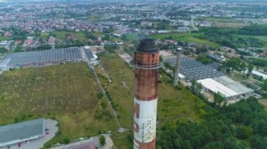 Baca Panorama Lomza Komin Krajobraz Hava Görüntüsü Polonya. Yüksek kalite 4k görüntü