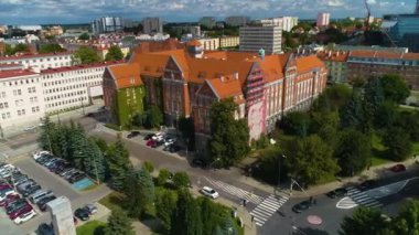 Mareşal Olsztyn Urzad Marszalkowski Hava Manzarası Polonya. Yüksek kalite 4k görüntü