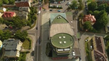 Kültür Merkezi Wejherowo Centrum Kultury Filarmoni Havacılık Görünümü Polonya. Yüksek kalite 4k görüntü