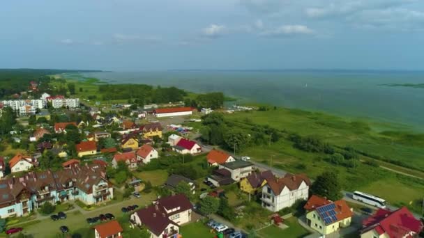 Ландшафт Кэти Рыбацкие Воздушный Вид Польшу Высококачественные Кадры — стоковое видео