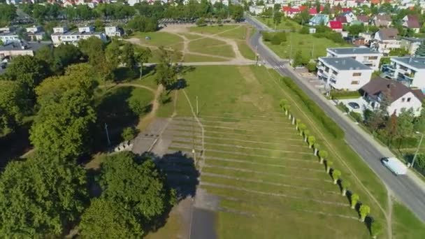 記念公園ルミア パークパミチ ポンニク空撮ポーランド 高品質4K映像 — ストック動画
