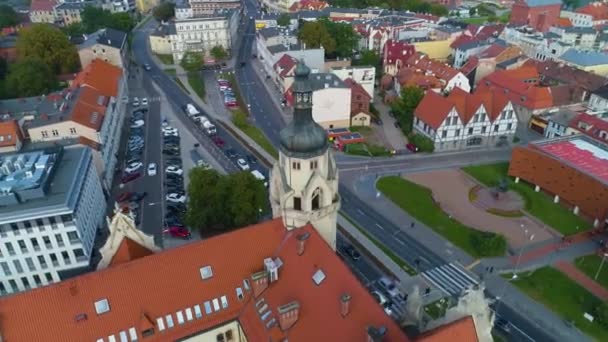 New Market District Court Bydgoszcz Sad Okregowy Aerial View Poland — Stock video