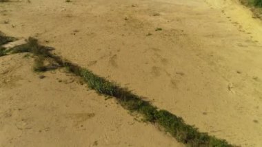 Wejherowo Meydanı Rozkopany Plac Centrum Hava Görüntüsü Polonya. Yüksek kalite 4k görüntü