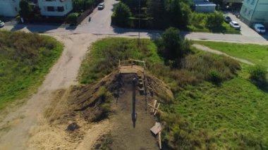 Bikepark Bojanowski Rumia Hava Manzarası Polonya. Yüksek kalite 4k görüntü