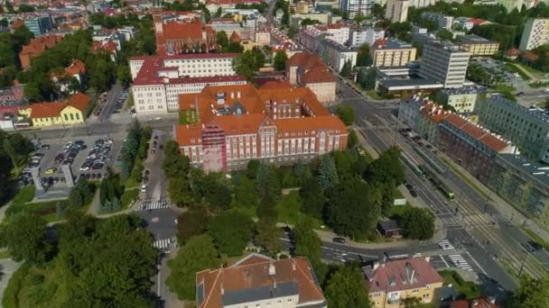Marshal Office Olsztyn Urzad Marszalkowski Aerial View Poland Vysoce Kvalitní — Stock video