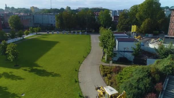 스퀘어밀 Bydgoszcz Wyspa Mlynska Aerial View 폴란드 고품질 — 비디오