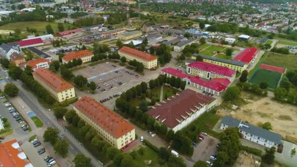 Academia Ciencias Aplicadas Pila Akademia Nauk Vista Aérea Polonia Imágenes — Vídeo de stock