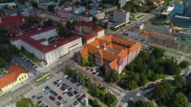 Panorama Mareşal Ofisi Olsztyn Urzad Marszalkowski Hava Görüntülü Polonya. Yüksek kalite 4k görüntü