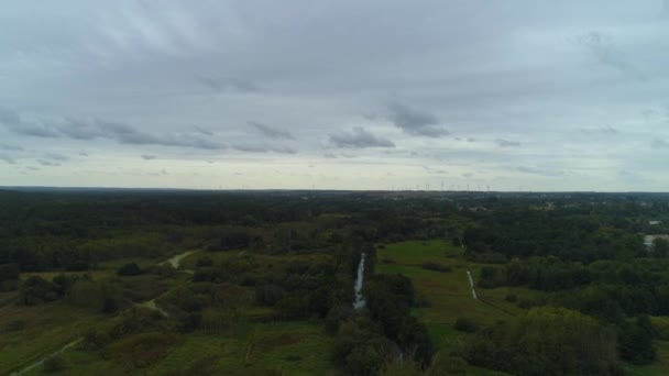 Gyönyörű Táj Slupsk Krajobraz Aerial View Lengyelország Kiváló Minőségű Felvételek — Stock videók