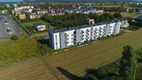 Housing Estate Rumia Park Domy Osiedle Vista Aerea Polonia Filmati — Video Stock