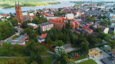 Yüksek Ruhsal Papaz Wloclawek Wyzsze Semineryum Duchowe Hava Polonya. Yüksek kalite 4k görüntü