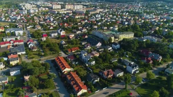 Krásná Krajina Rumia Krajobraz Aerial View Polsko Vysoce Kvalitní Záběry — Stock video