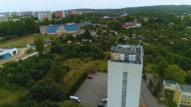 Koszalin Krajobraz 'ın Güzel Panoraması Hava Manzarası Polonya. Yüksek kalite 4k görüntü