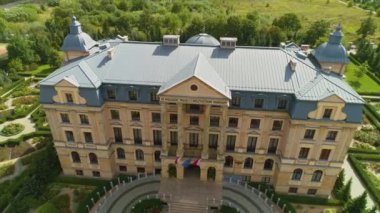 Amber Palace Otel Wloclawek Palac Bursztynowy Hava Görüntüsü Polonya. Yüksek kalite 4k görüntü