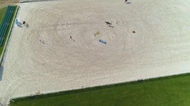 Hipodrom Binicilik Merkezi Sopot Hipodrom Osrodek Jezdziecki Hava Polonya. Yüksek kalite 4k görüntü