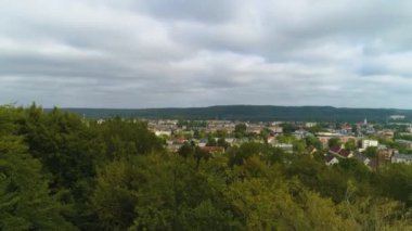 Wejherowo Krajobraz Hava Manzarası Polonya 'nın Güzel Panoraması. Yüksek kalite 4k görüntü