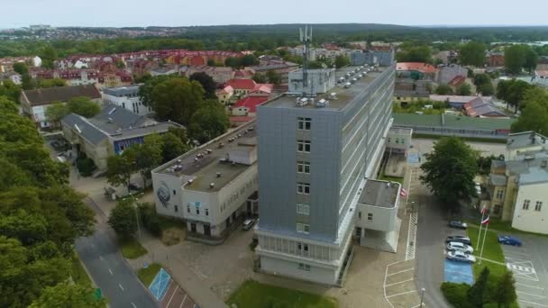 포메라니안 Slupsk Urzad Wojewodzki Aerial View Poland 고품질 — 비디오