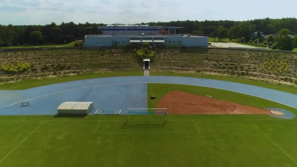 Estadio Mosir Estadio Pila Vista Aérea Polonia Imágenes Alta Calidad — Vídeo de stock