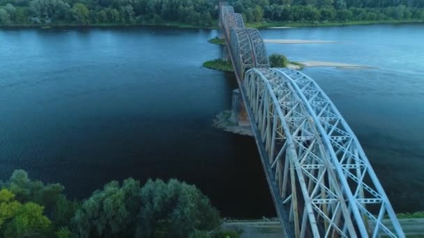 Vasútállomás Torun Dworzec Miasto Aerial View Lengyelország Kiváló Minőségű Felvételek — Stock videók