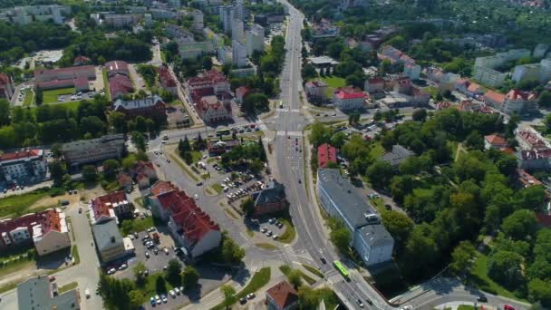 美しい景観Olsztyn Krajobraz空撮ポーランド 高品質4K映像 — ストック動画