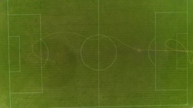 Speedway Futbol Stadyumu Pila Stadyumu Zuzlowo Pilkarski Hava Manzaralı Polonya. Yüksek kalite 4k görüntü