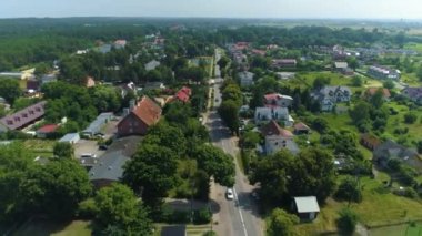 Güzel manzara Jantar Piekny Krajobraz Hava Manzarası Polonya. Yüksek kalite 4k görüntü