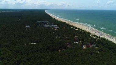 Güzel manzara Rowy Piekny Krajobraz Hava Görüntüsü Polonya. Yüksek kalite 4k görüntü