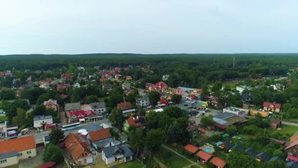 Piękny Krajobraz Stegna Piekny Krajobraz Widok Lotu Ptaka Polska Wysokiej — Wideo stockowe