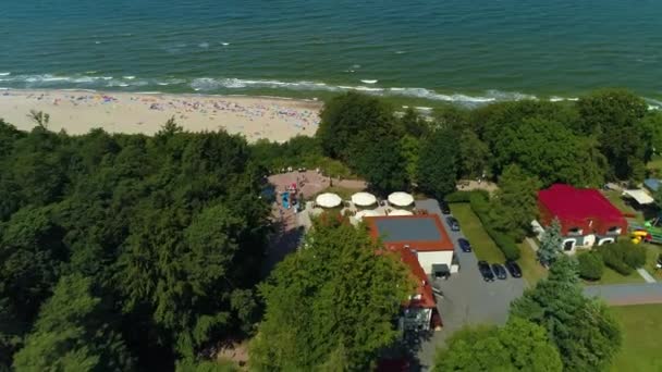 观景台Jastrzebia Gora Punkt Widokowy Aerial View Poland 高质量的4K镜头 — 图库视频影像