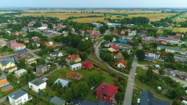 Schöne Landschaft Stegna Piekny Krajobraz Luftaufnahme Polen Hochwertiges Filmmaterial — Stockvideo
