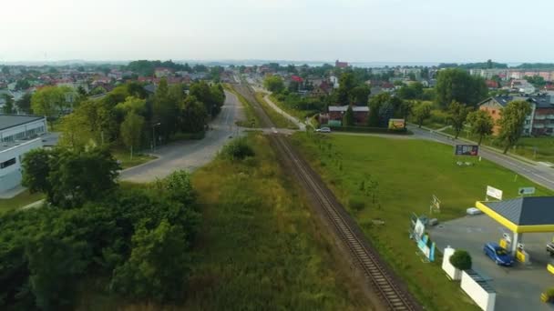 Prachtig Landschap Puck Piekny Krajobraz Luchtfoto View Polen Hoge Kwaliteit — Stockvideo