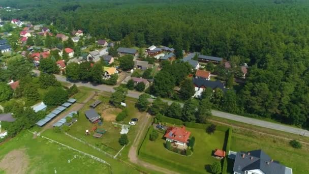 美丽的风景Jantar Piekny Krajobraz Aerial View Poland 高质量的4K镜头 — 图库视频影像