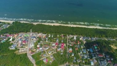 Güzel manzara Jastrzebia Gora Piekny Krajobraz Hava Manzarası Polonya. Yüksek kalite 4k görüntü