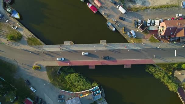 Pont Paysage Leba Plupart Piekny Krajobraz Vue Aérienne Pologne Images — Video