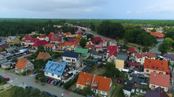 Magnifique Panorama Hel Krajobraz Vue Aérienne Pologne Images Haute Qualité — Video