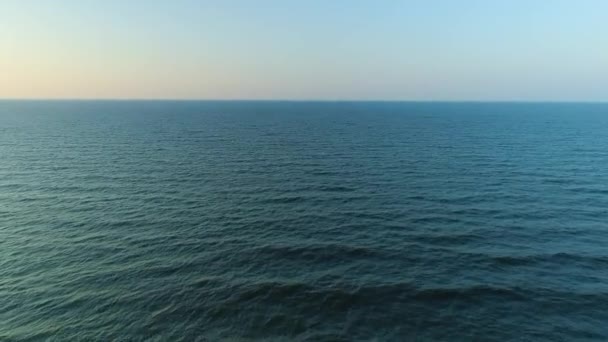 Baltské Moře Kuznica Morze Baltyckie Aerial View Polsko Vysoce Kvalitní — Stock video