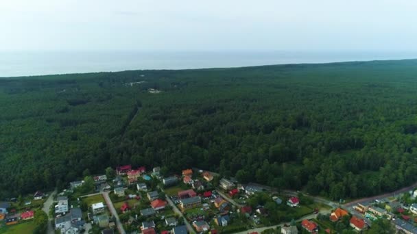 Güzel Manzara Baltık Denizi Stegna Piekny Krajobraz Hava Manzarası Polonya — Stok video
