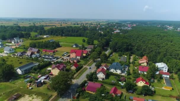 Schöne Landschaft Jantar Piekny Krajobraz Luftaufnahme Polen Hochwertiges Filmmaterial — Stockvideo