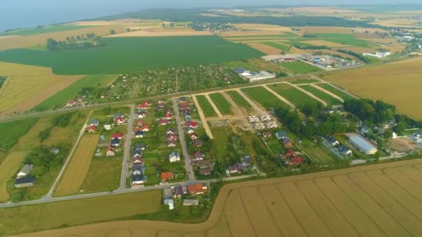 Hermoso Paisaje Puck Puck Piekny Krajobraz Vista Aérea Polonia Imágenes — Vídeo de stock