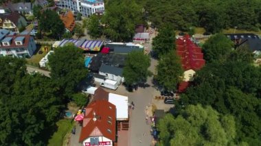 Restoranlar Çekici Rowy Restoranı Hava Görüntüsü Polonya. Yüksek kalite 4k görüntü