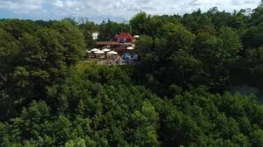 Bakış açısı Jastrzebia Gora Punkt Widokowy Hava Görüntüsü Polonya. Yüksek kalite 4k görüntü