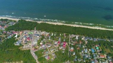 Güzel manzara Jastrzebia Gora Piekny Krajobraz Hava Manzarası Polonya. Yüksek kalite 4k görüntü