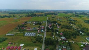 Güzel manzara Chlopy Piekny Krajobraz Hava Manzarası Polonya. Yüksek kalite 4k görüntü