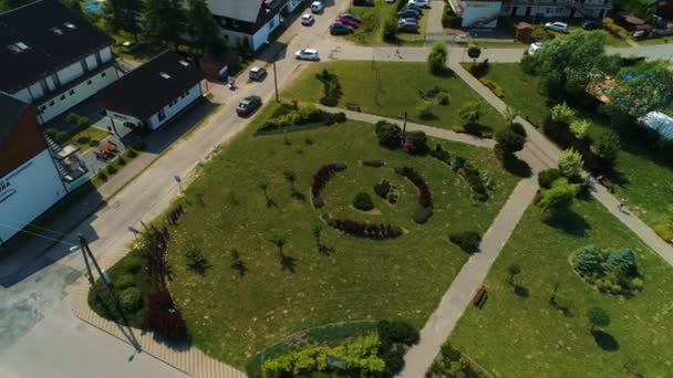 ダウンタウンの景観ウィイスセントラム クラヨブラズ空撮ポーランド 高品質4K映像 — ストック動画