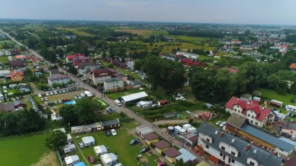Schöne Landschaft Chlopy Piekny Krajobraz Luftaufnahme Polen Hochwertiges Filmmaterial — Stockvideo